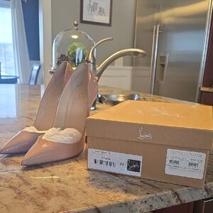 Christian Louboutin Nude Patent Leather Heels